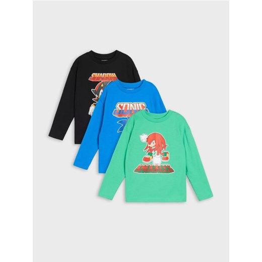 Sinsay - Koszulki 3 pack Sonic the Hedgehog - wielobarwny ze sklepu Sinsay w kategorii T-shirty chłopięce - zdjęcie 184247140