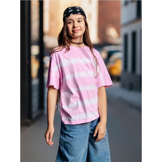 Sinsay - Koszulka tie-dye - wielobarwny ze sklepu Sinsay w kategorii Bluzki dziewczęce - zdjęcie 184247173