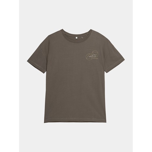 Outhorn T-Shirt OTHAW23TTSHF0920 Szary Regular Fit ze sklepu MODIVO w kategorii Bluzki damskie - zdjęcie 184248381