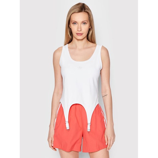 adidas Top Always Original HF2005 Biały Regular Fit ze sklepu MODIVO w kategorii Bluzki damskie - zdjęcie 184248412