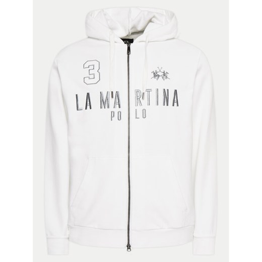 La Martina Bluza YMF305 FP568 Biały Regular Fit ze sklepu MODIVO w kategorii Bluzy męskie - zdjęcie 184248422
