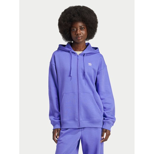 adidas Bluza Essentials IY9624 Niebieski Loose Fit ze sklepu MODIVO w kategorii Bluzy damskie - zdjęcie 184248562
