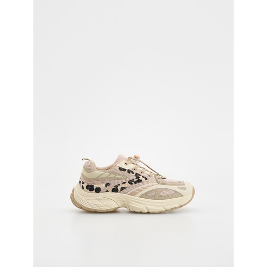 Reserved - Sneakersy ze zwierzęcym motywem - kremowy ze sklepu Reserved w kategorii Buty sportowe dziecięce - zdjęcie 184249440