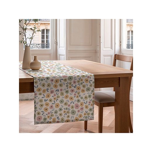 Mint Rugs Bieżnik "Thelma" w kolorze biało-jasnoróżowo-żółtym Mint Rugs 50x155 cm okazja Limango Polska