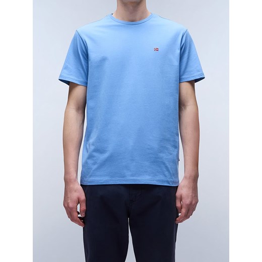 Napapijri Koszulka w kolorze błękitnym ze sklepu Limango Polska w kategorii T-shirty męskie - zdjęcie 184249774