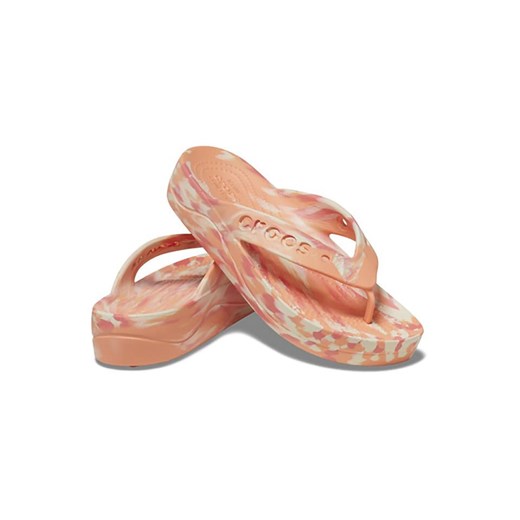 Crocs Japonki &quot;Marbled Flip&quot; w kolorze pomarańczowo-jasnoróżowym ze sklepu Limango Polska w kategorii Klapki damskie - zdjęcie 184249832