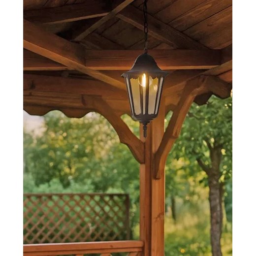Czarna Lampa Wisząca Ogrodowa Retro M2-K39 Lumes One Size Edinos.pl