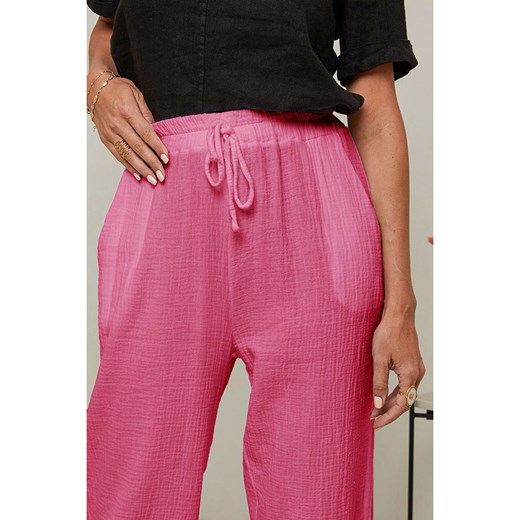 Le Monde du Lin Spodnie w kolorze różowym Le Monde Du Lin 40/42 okazja Limango Polska