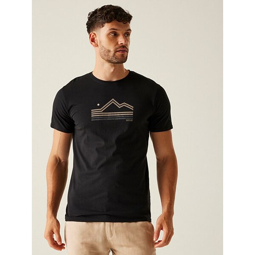 Regatta Koszulka &quot;Breezed V&quot; w kolorze czarnym ze sklepu Limango Polska w kategorii T-shirty męskie - zdjęcie 184251214