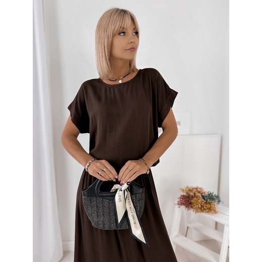 bluzka molise brązowa one size ze sklepu UBRA w kategorii Bluzki damskie - zdjęcie 184251343