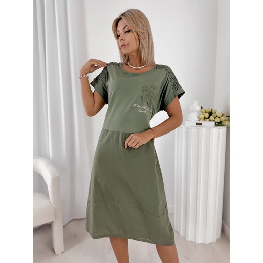sukienka roche khaki one size ze sklepu UBRA w kategorii Sukienki - zdjęcie 184251703