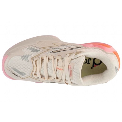 Buty sportowe damskie Joma do tenisa beżowe sznurowane płaskie