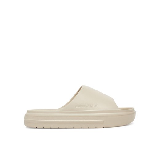 Klapki Converse Essential Slide A12175C Écru ze sklepu eobuwie.pl w kategorii Klapki damskie - zdjęcie 184252653