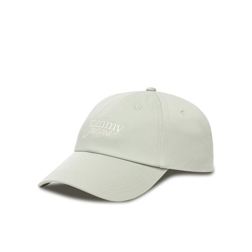Czapka z daszkiem Tommy Hilfiger Script AW0AW17815 Zielony ze sklepu eobuwie.pl w kategorii Czapki z daszkiem damskie - zdjęcie 184252660