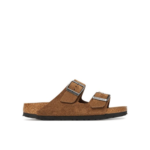 Klapki Birkenstock Arizona Sfb 1030865 Brązowy ze sklepu eobuwie.pl w kategorii Klapki damskie - zdjęcie 184252704