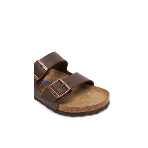 Klapki Birkenstock Arizona Sfb 451161 Brązowy 36 eobuwie.pl