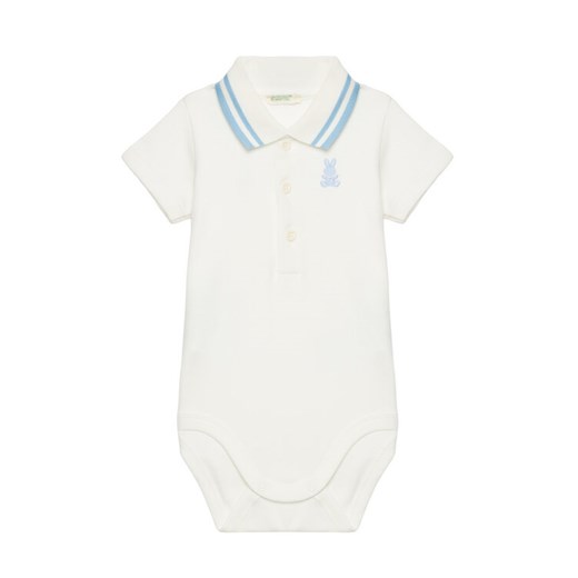 United Colors Of Benetton Body dziecięce 3CDIAB00M Biały ze sklepu MODIVO w kategorii Body niemowlęce - zdjęcie 184253210