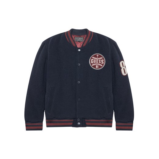 Guess Kurtka bomber L5YL06 WHE70 Granatowy Regular Fit ze sklepu MODIVO w kategorii Kurtki chłopięce - zdjęcie 184253284