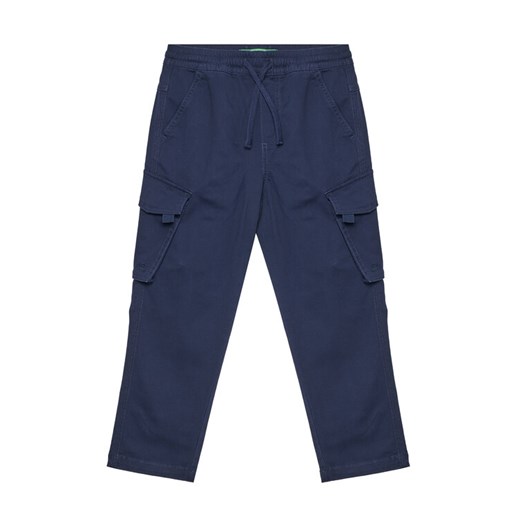 United Colors Of Benetton Spodnie materiałowe 4TCGCF049 Granatowy Regular Fit ze sklepu MODIVO w kategorii Spodnie chłopięce - zdjęcie 184253344