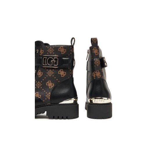 Workery damskie Guess czarne sznurowane 