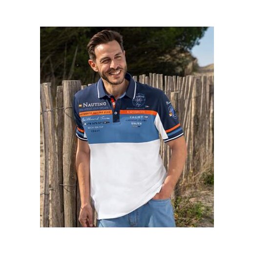 Koszulka polo z piki Nauting Winch&Wheel ze sklepu Atlas For Men w kategorii T-shirty męskie - zdjęcie 184254242