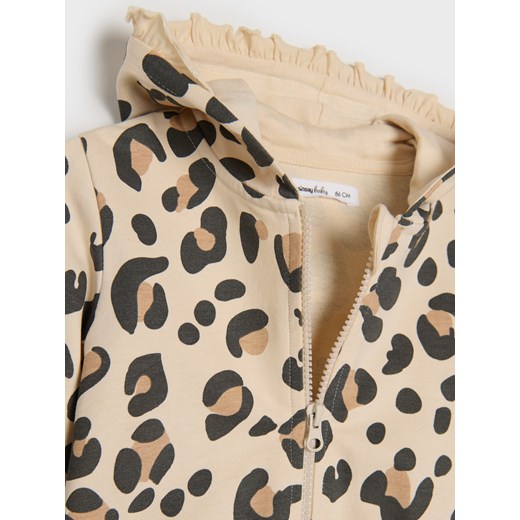 Sinsay - Bluza z kapturem - kremowy Sinsay 86 (12-18 m) Sinsay