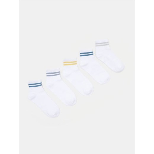 Sinsay - Skarpetki zdobione paskami 5 pack - wielobarwny Sinsay 35/38 Sinsay