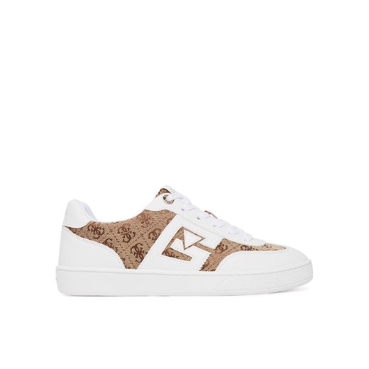 Guess Sneakersy FLTNC2 ELE12 Biały ze sklepu MODIVO w kategorii Buty sportowe damskie - zdjęcie 184255833