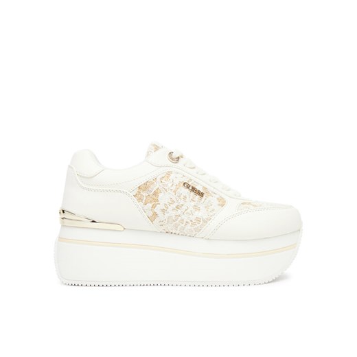Guess Sneakersy FLTCM8 ELE12 Biały ze sklepu MODIVO w kategorii Buty sportowe damskie - zdjęcie 184255843