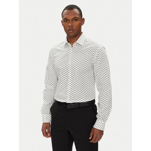 HUGO Koszula Kenno 50544929 Biały Slim Fit ze sklepu MODIVO w kategorii Koszule męskie - zdjęcie 184255854