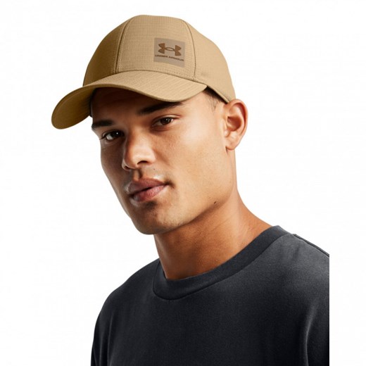 Męska czapka z daszkiem Under Armour Iso-chill Armourvent Str - brązowa ze sklepu Sportstylestory.com w kategorii Czapki z daszkiem męskie - zdjęcie 184257570