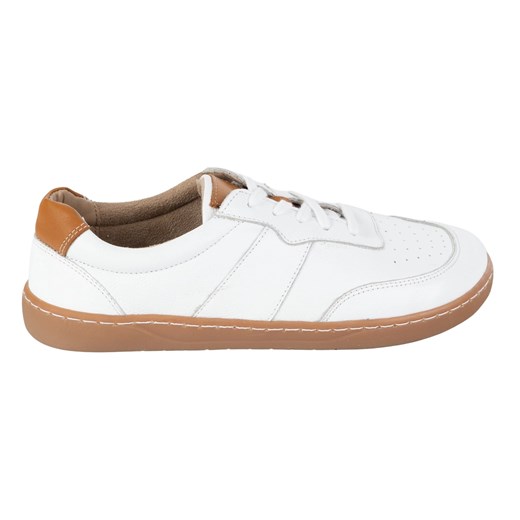 Olivier Buty Damskie Barefoot Skóra Minimalistyczne Szerokie Aria Białe ze sklepu ButyModne.pl w kategorii Mokasyny męskie - zdjęcie 184258442