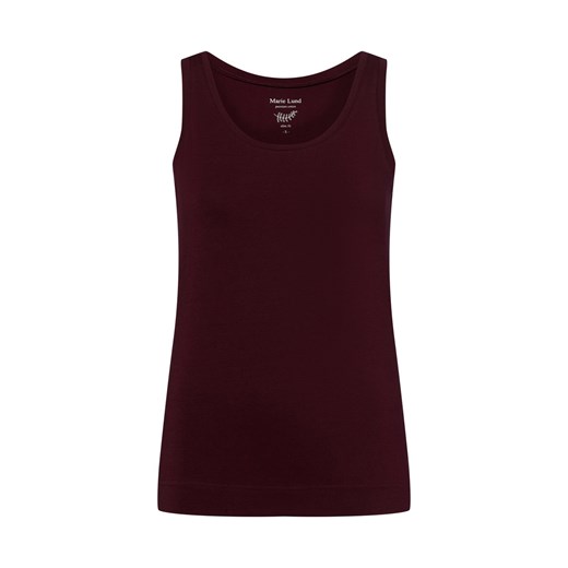 Marie Lund Top damski Kobiety Bawełna bakłażanowy jednolity ze sklepu vangraaf w kategorii Bluzki damskie - zdjęcie 184258962