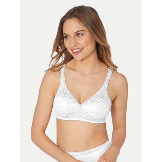 Triumph Biustonosz bezszwowy Elegant Cotton 10100175 Biały ze sklepu MODIVO w kategorii Biustonosze - zdjęcie 184259392