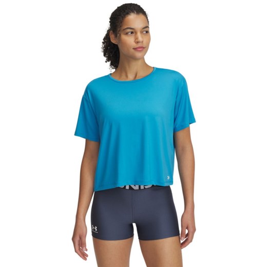 Damska koszulka treningowa Under Armour Motion SS - niebieska Under Armour S okazyjna cena Sportstylestory.com
