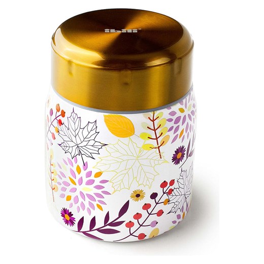 Ibili Kubek termiczny &quot;Leaves&quot; w kolorze żółtym - 500 ml ze sklepu Limango Polska w kategorii Kubki termiczne - zdjęcie 184260031