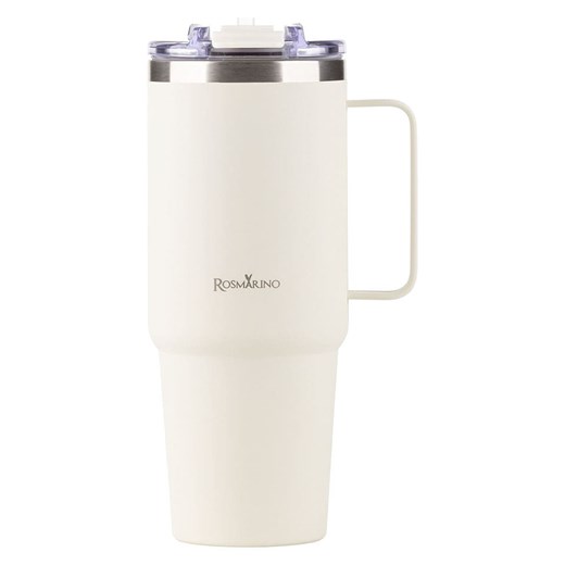 ROSMARINO Kubek termiczny &quot;MegaCup&quot; w kolorze kremowym - 900 ml ze sklepu Limango Polska w kategorii Kubki termiczne - zdjęcie 184260401