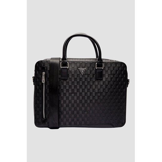 GUESS Сzarna męska aktówka Torino Briefcase ze sklepu outfit.pl w kategorii Torby męskie - zdjęcie 184260803