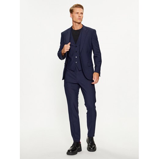 Hugo Garnitur Henry/Getlin233V1X 50495023 Granatowy Slim Fit ze sklepu MODIVO w kategorii Garnitury męskie - zdjęcie 184260992