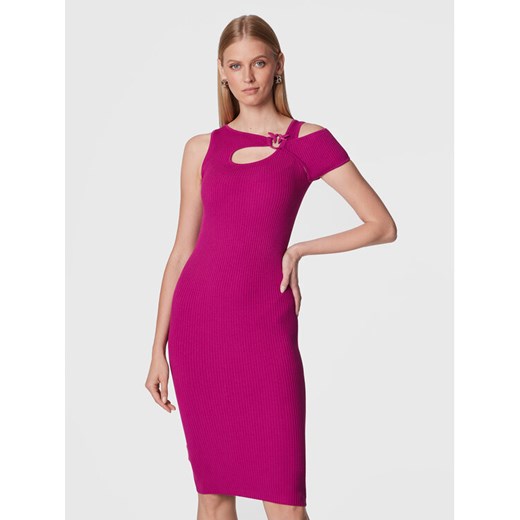 Pinko Sukienka dzianinowa Ace 1G17TZ Y7VP Fioletowy Slim Fit Pinko XS MODIVO