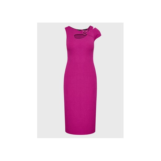 Pinko Sukienka dzianinowa Ace 1G17TZ Y7VP Fioletowy Slim Fit Pinko XS MODIVO