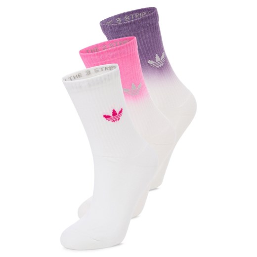 adidas Originals Skarpety w 3-paku Kobiety biały wzorzysty ze sklepu vangraaf w kategorii Skarpetki damskie - zdjęcie 184261373