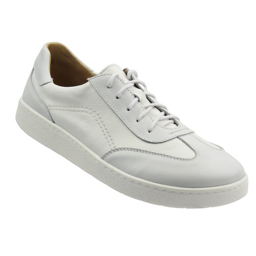 Barefoot skórzane minimalistyczne półbuty męskie białe Helios Komfort 830 ze sklepu ulubioneobuwie w kategorii Półbuty męskie - zdjęcie 184261511