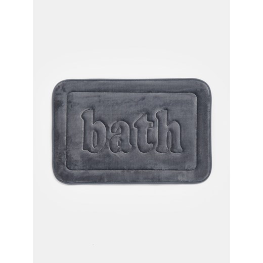 Sinsay - Dywanik łazienkowy z napisem Bath - szary Sinsay One Size Sinsay