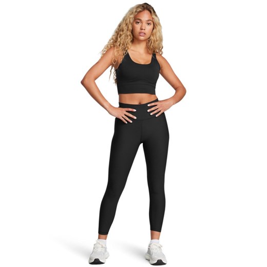Damskie legginsy treningowe Under Armour Meridian Rib Ankle Leg - czarne ze sklepu Sportstylestory.com w kategorii Spodnie damskie - zdjęcie 184264034