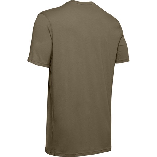 Męska koszulka taktyczna UNDER ARMOUR M Tac Cotton T - brązowa Under Armour XS okazyjna cena Sportstylestory.com