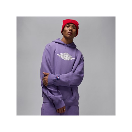 Męska dzianinowa bluza z kapturem Jordan Rare Air - Fiolet ze sklepu Nike poland w kategorii Bluzy męskie - zdjęcie 184264282