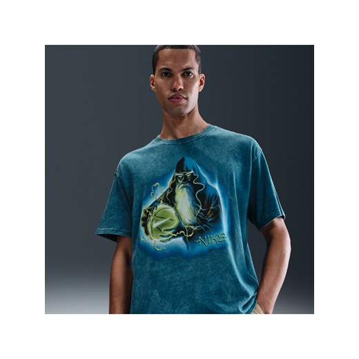 Męski T-shirt do koszykówki Nike - Niebieski ze sklepu Nike poland w kategorii T-shirty męskie - zdjęcie 184264463