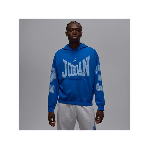 Męska uniwersytecka bluza z kapturem Jordan Brooklyn - Niebieski ze sklepu Nike poland w kategorii Bluzy męskie - zdjęcie 184264512