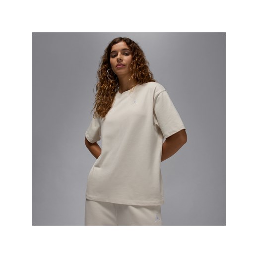 Koszulka damska Jordan Essentials - Brązowy ze sklepu Nike poland w kategorii Bluzki damskie - zdjęcie 184264514